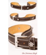 Hounds & Edelweiss  Leather Belt 