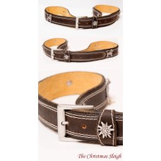 Hounds & Edelweiss  Leather Belt 