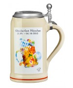 The Official Munich Oktoberfest 2013 Beerstein with Tin Lid 1 Liter