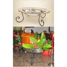 Williamsburg Pewter Bowl & Stand 