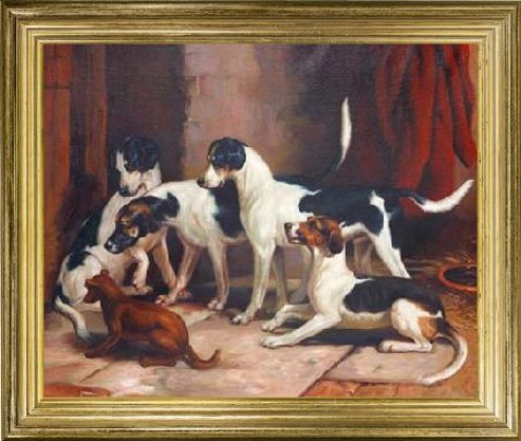 Portrait of Favorite Foxhounds' 