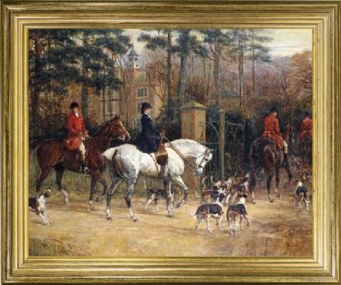 Hunting Scene - Outside The Manor