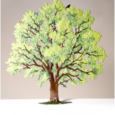 Chestnut Tree with Birds' Spring Standing Pewter Wilhelm Schweizer - TEMPORARILY OUT OF STOCK