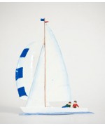 TEMPORARILY OUT OF STOCK - Sailboat Drachen Standing Pewter Wilhelm Schweizer 