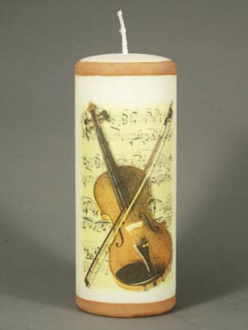 TEMPORSRILY OUT OF STOCK  Borgsmueller 'Violin' German Candle 