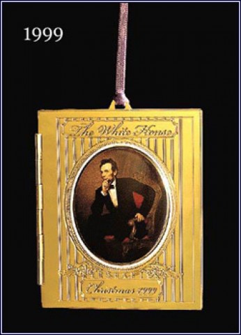 The White House Historical Christmas Ornament Abraham Lincoln - 1999 