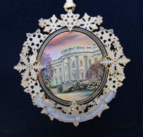   The White House Historical Christmas Ornament Grover Cleveland - 2009 