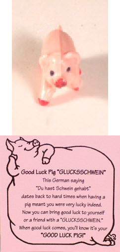 German good luck pig